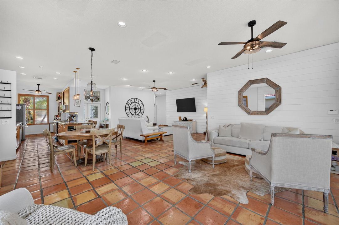 Living and dining area