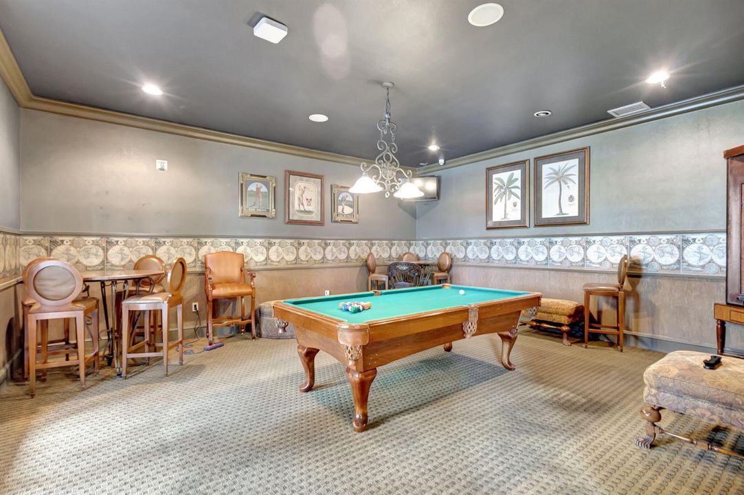 Clubhouse Billiards room