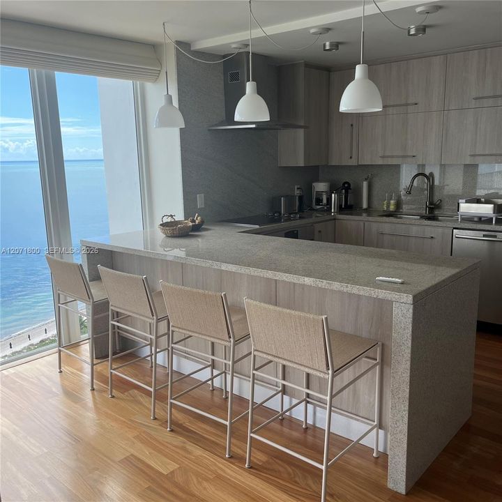 Open remodeled kitchen