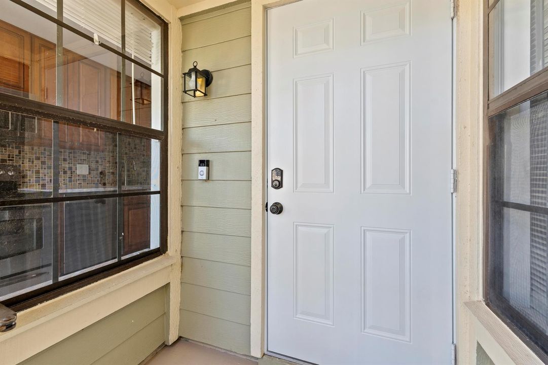 Screened front entry