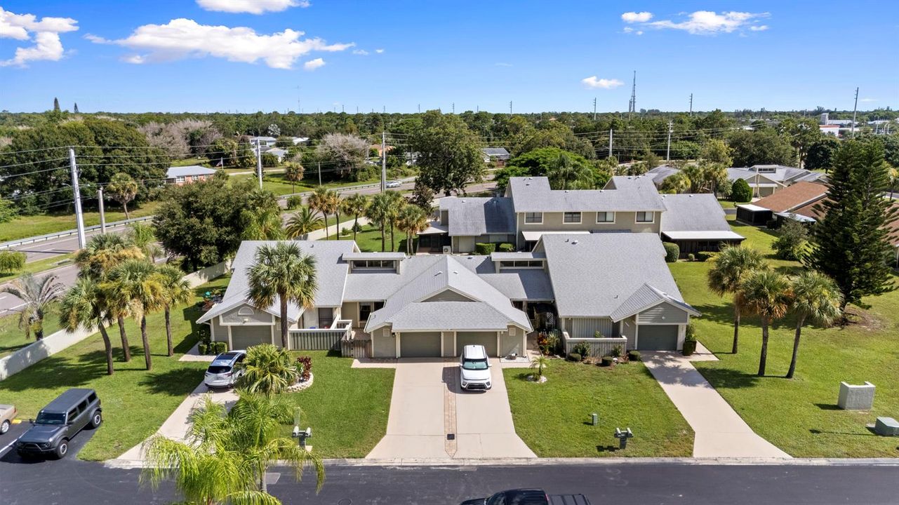Aerial view to home