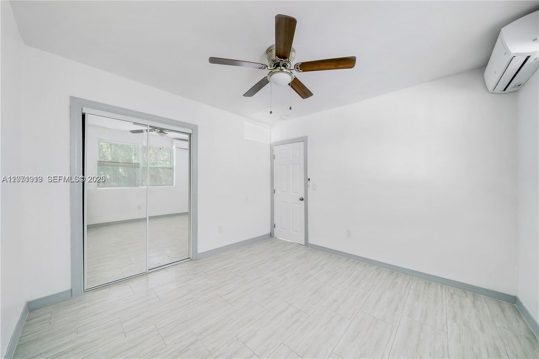 Newly renovated flooring because you deserve an updated bedroom and NO window units!