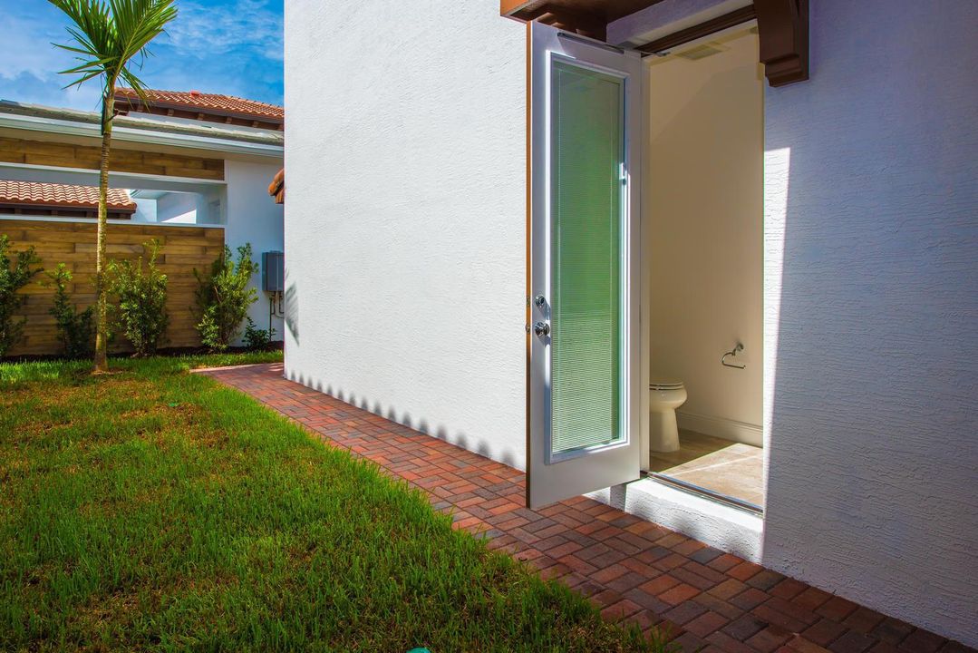 patio powde roomr