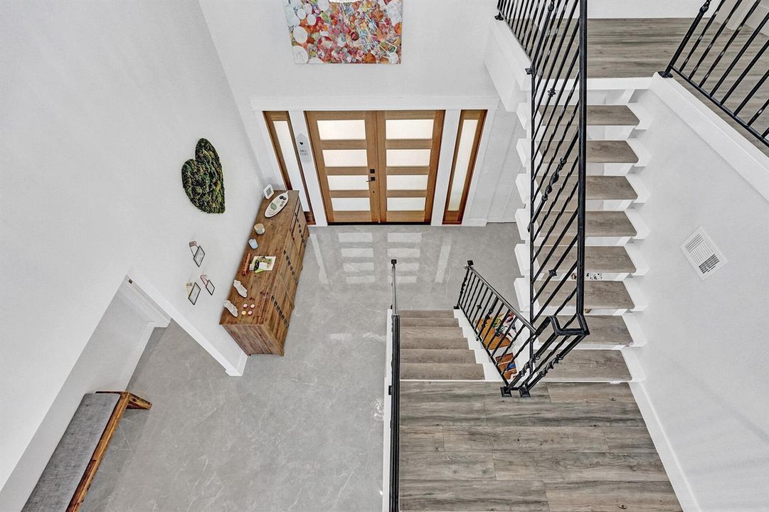 view from upstairs
