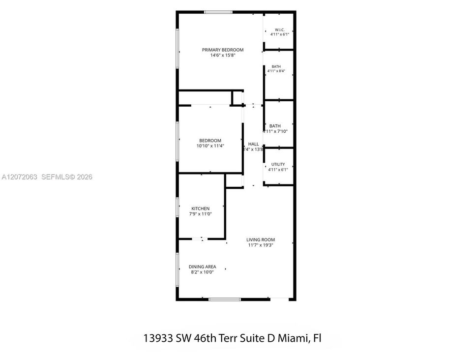 For Rent: $2,600 (2 beds, 2 baths, 1057 Square Feet)