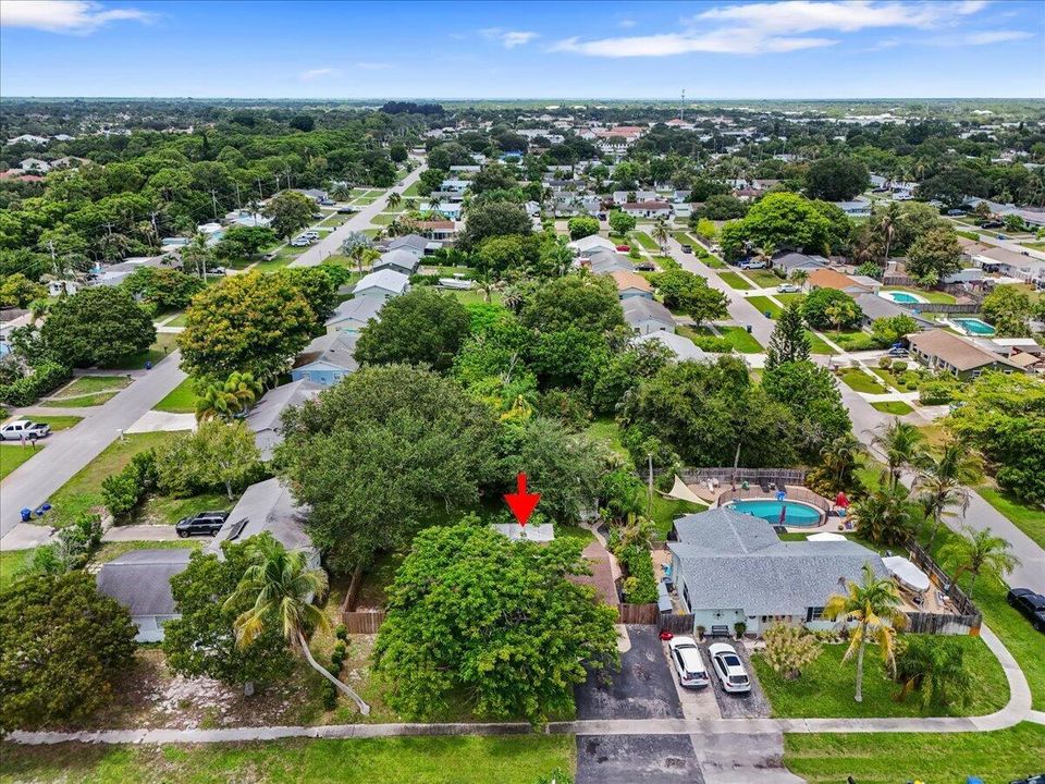 Aerial facing West