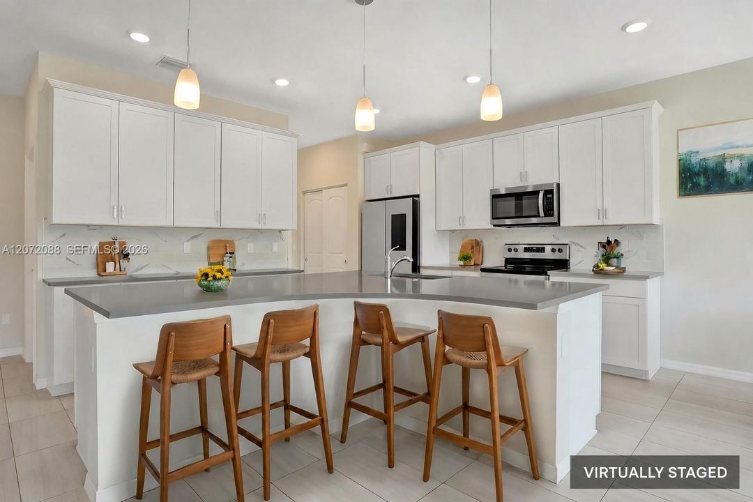 Kitchen Virtually Staged
