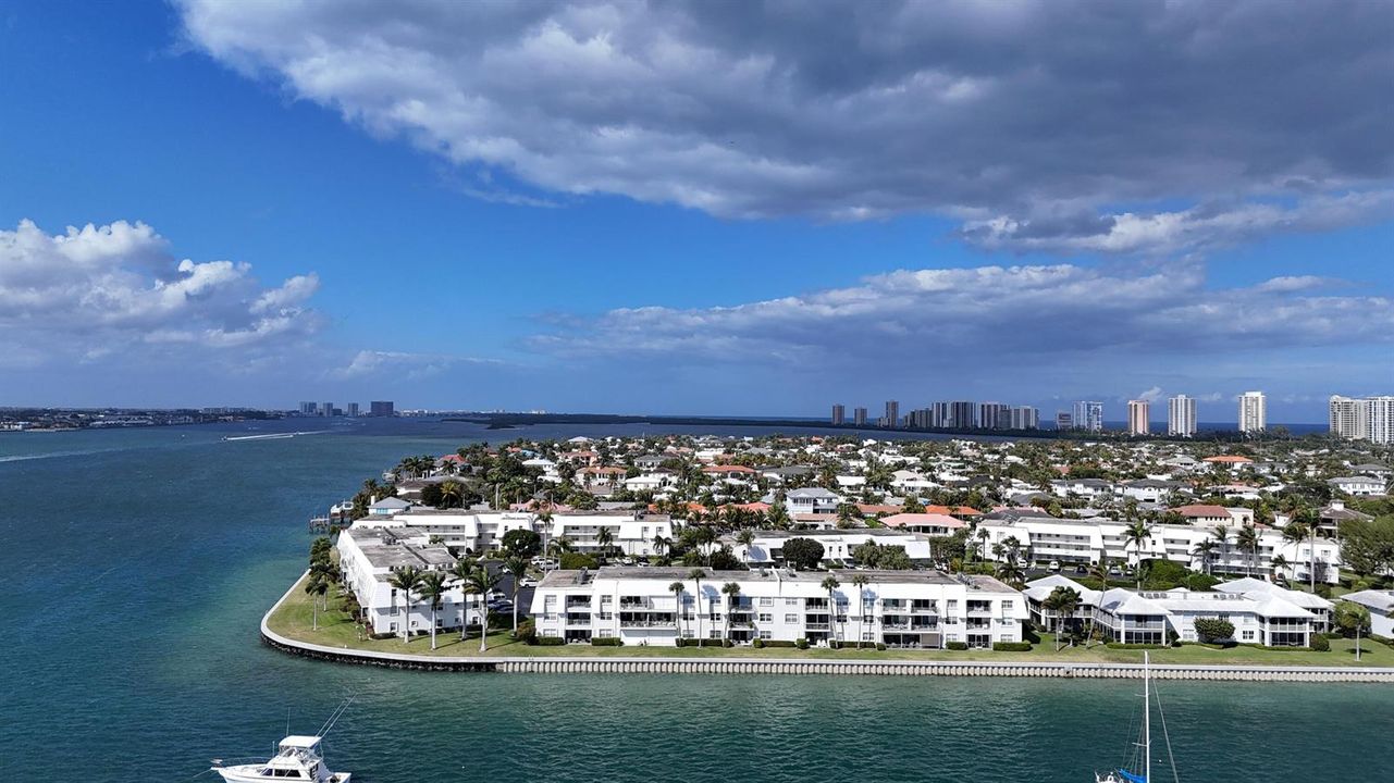 View of Condos Surrounded by 3 Sides