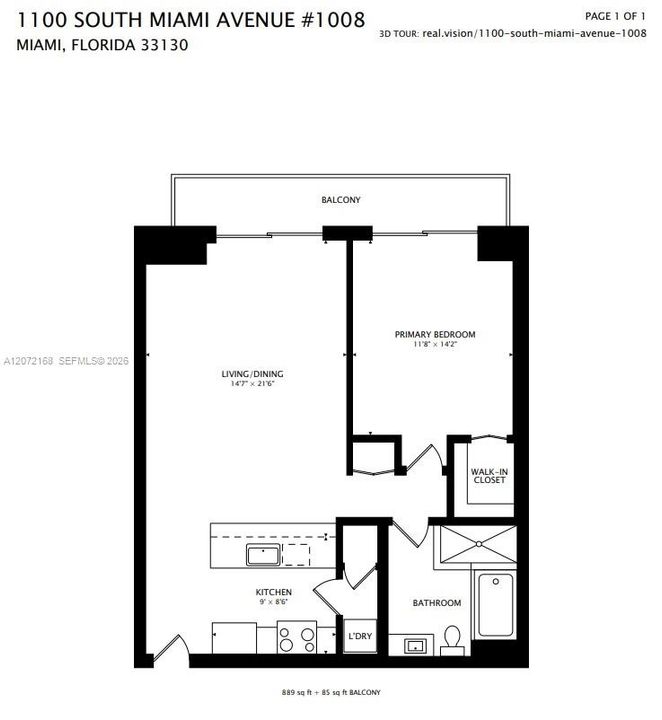For Rent: $3,800 (1 beds, 1 baths, 812 Square Feet)