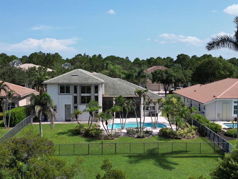 Back of house mid aerial