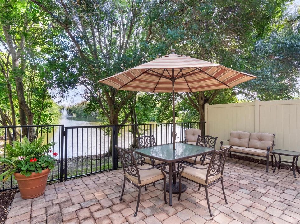 Private backyard