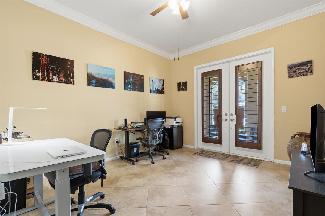 Downstairs den