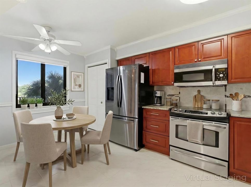 Kitchen Breakfast Staged