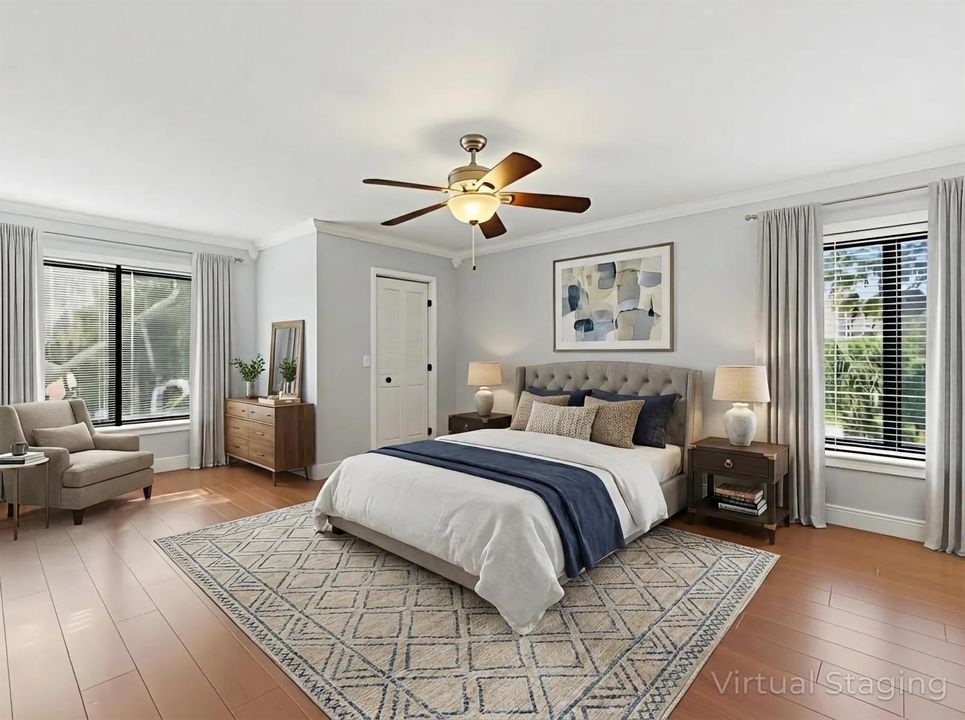 Primary Bedroom Staged