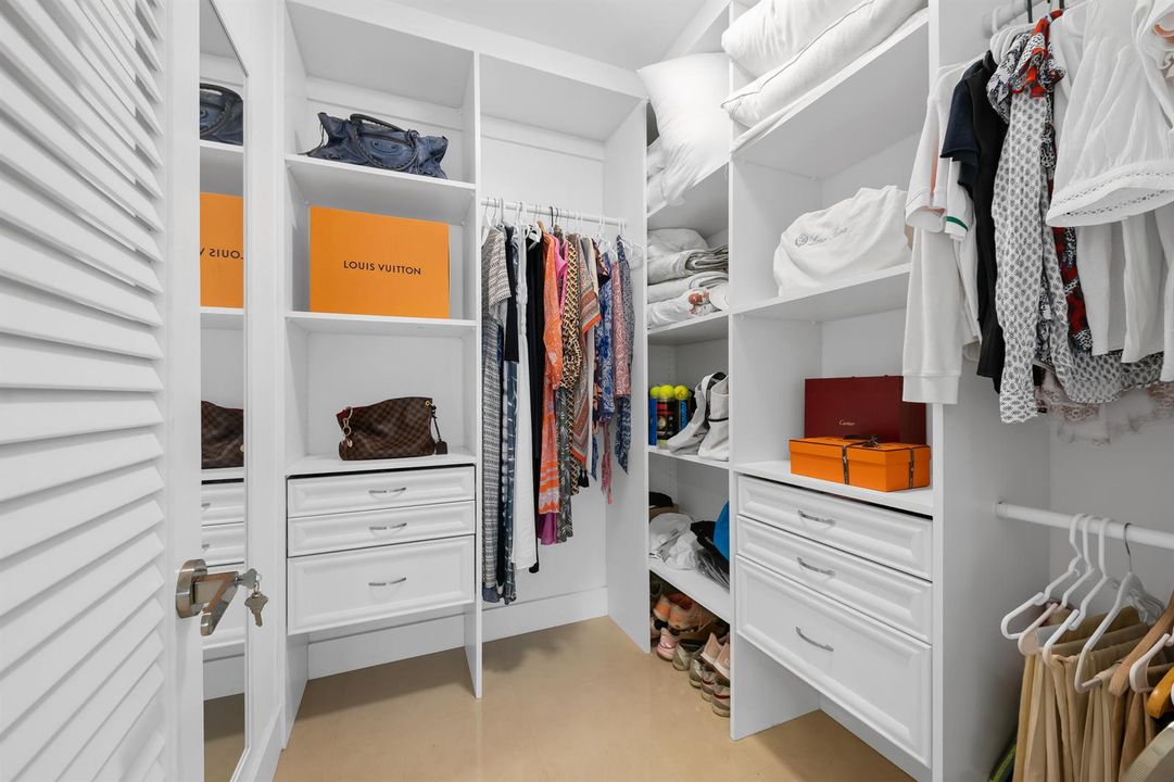 Primary closet