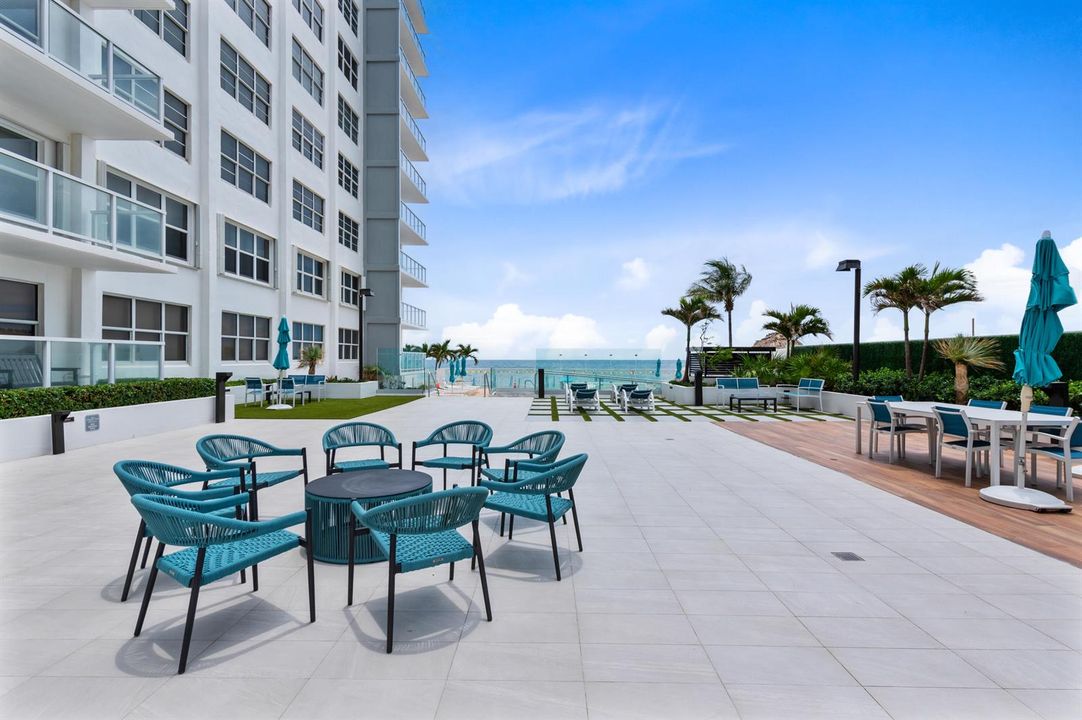 Outdoor dining area
