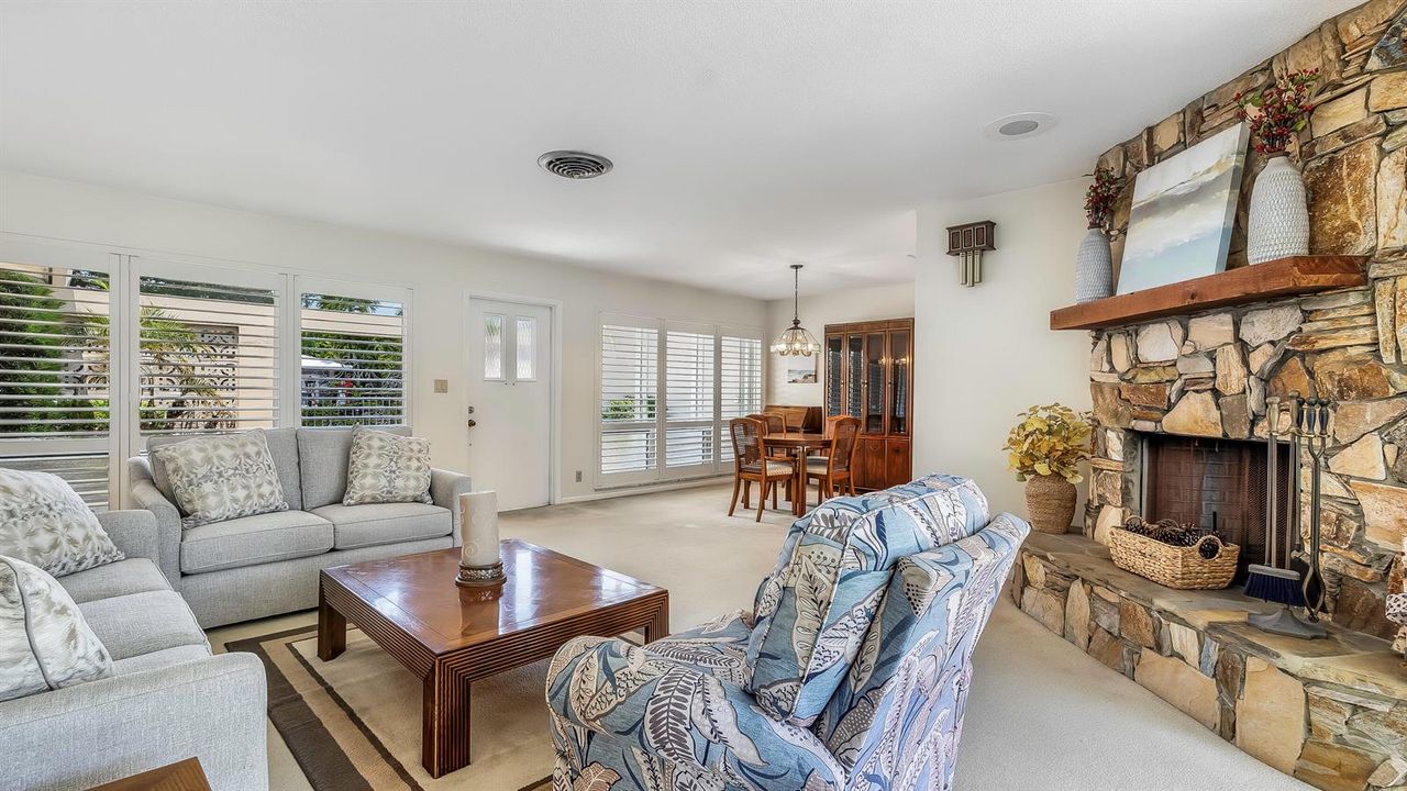 LIVING ROOM TOWARDS DINING ROOM