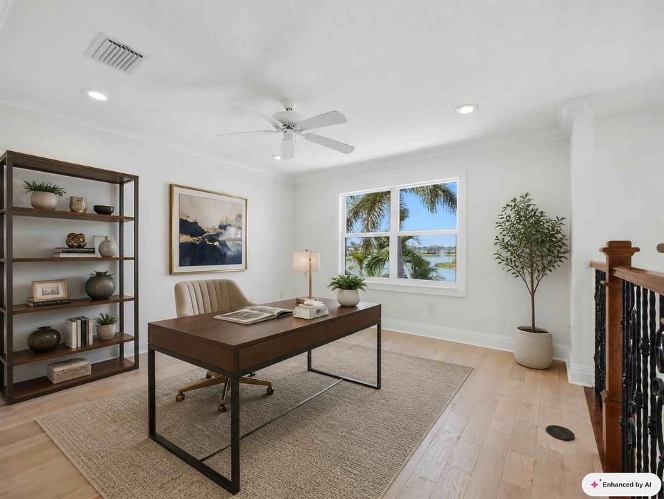 Loft Staged as Office