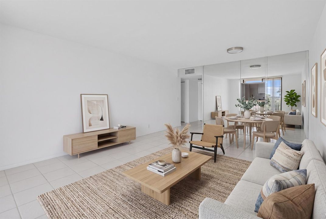 Staged Livinroom