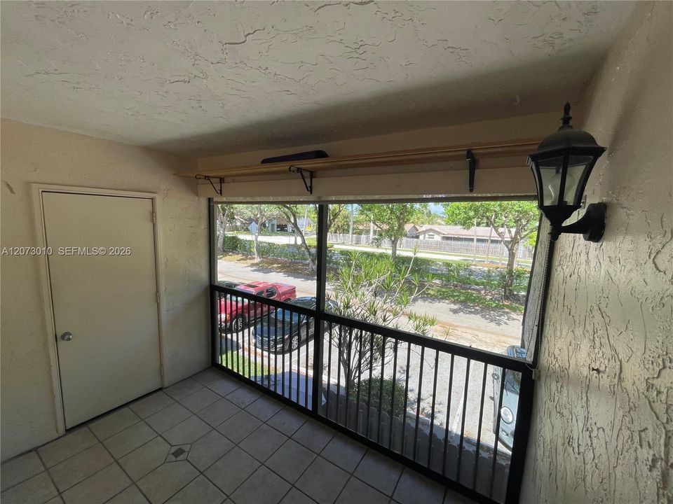 Large balcony