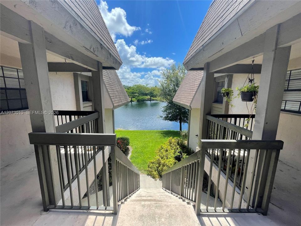 Beautiful water view from the front door