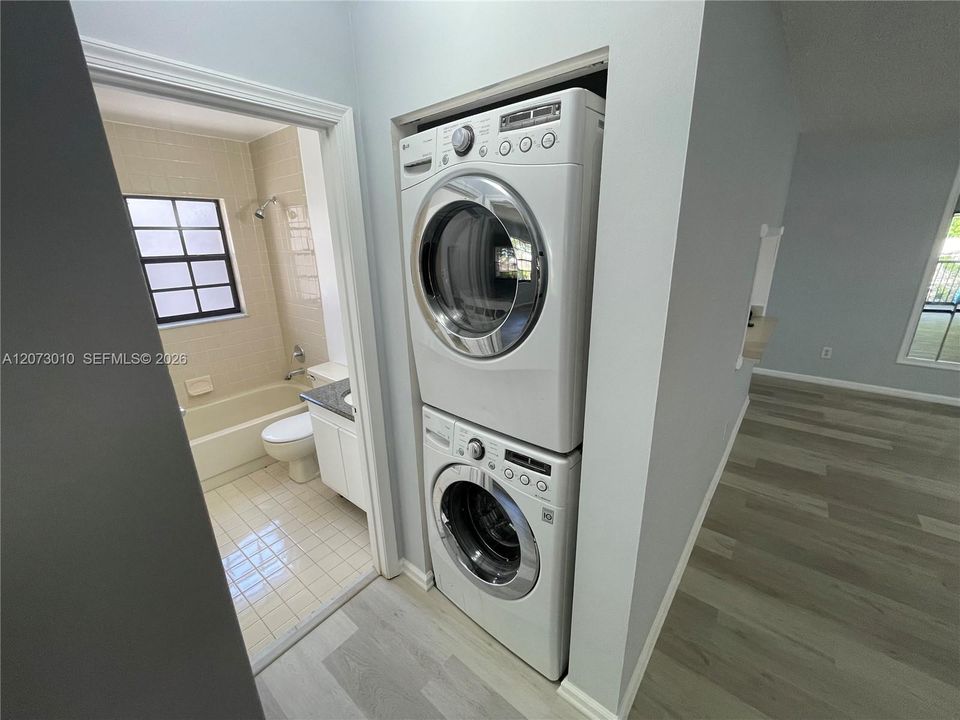 New washer and dryer