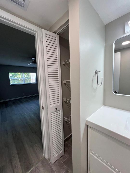 bathroom closet