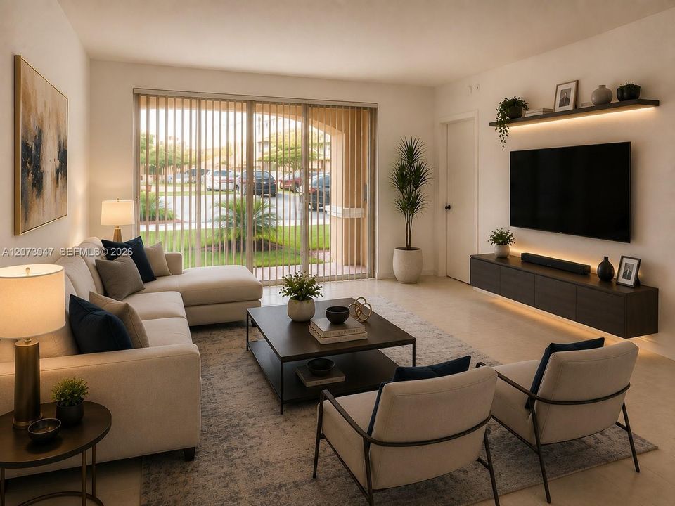 Furniture not included