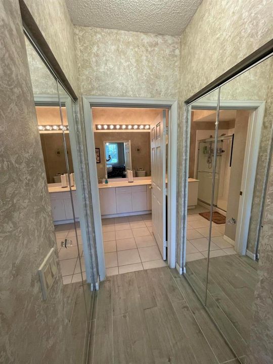 Primary bedroom closets