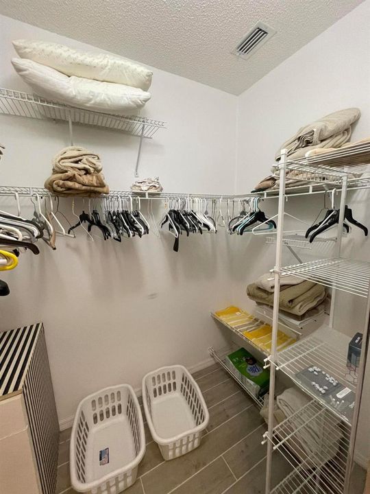 Primary closet