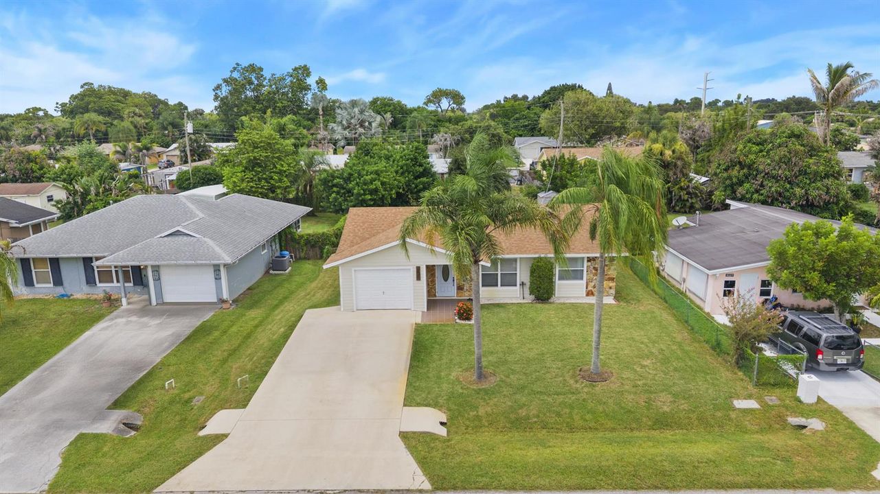 Front Yard Airial View