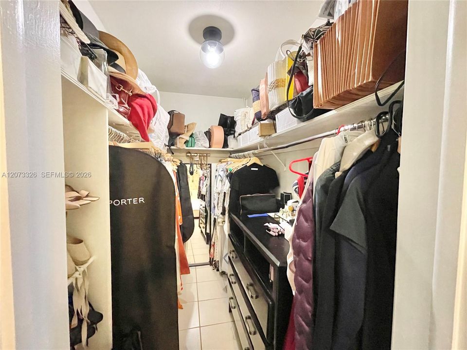 Primary walk-in Closet