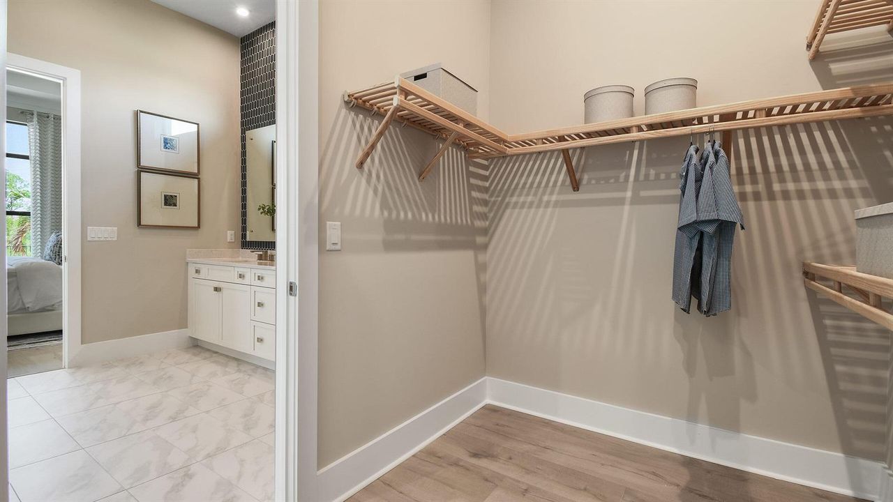 Julia Model - Owner's Walk-In Closet and
