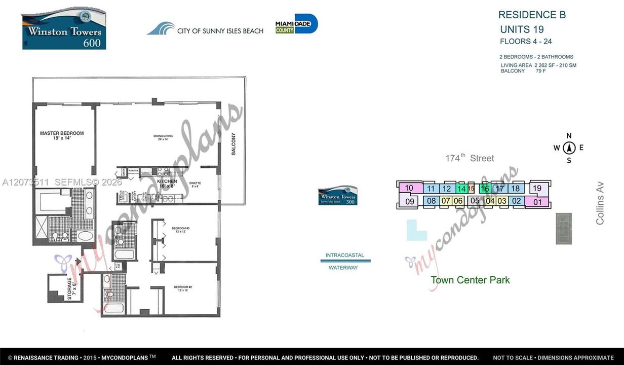For Rent: $4,500 (3 beds, 3 baths, 2262 Square Feet)