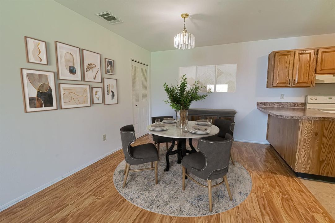 virtually staged - dining