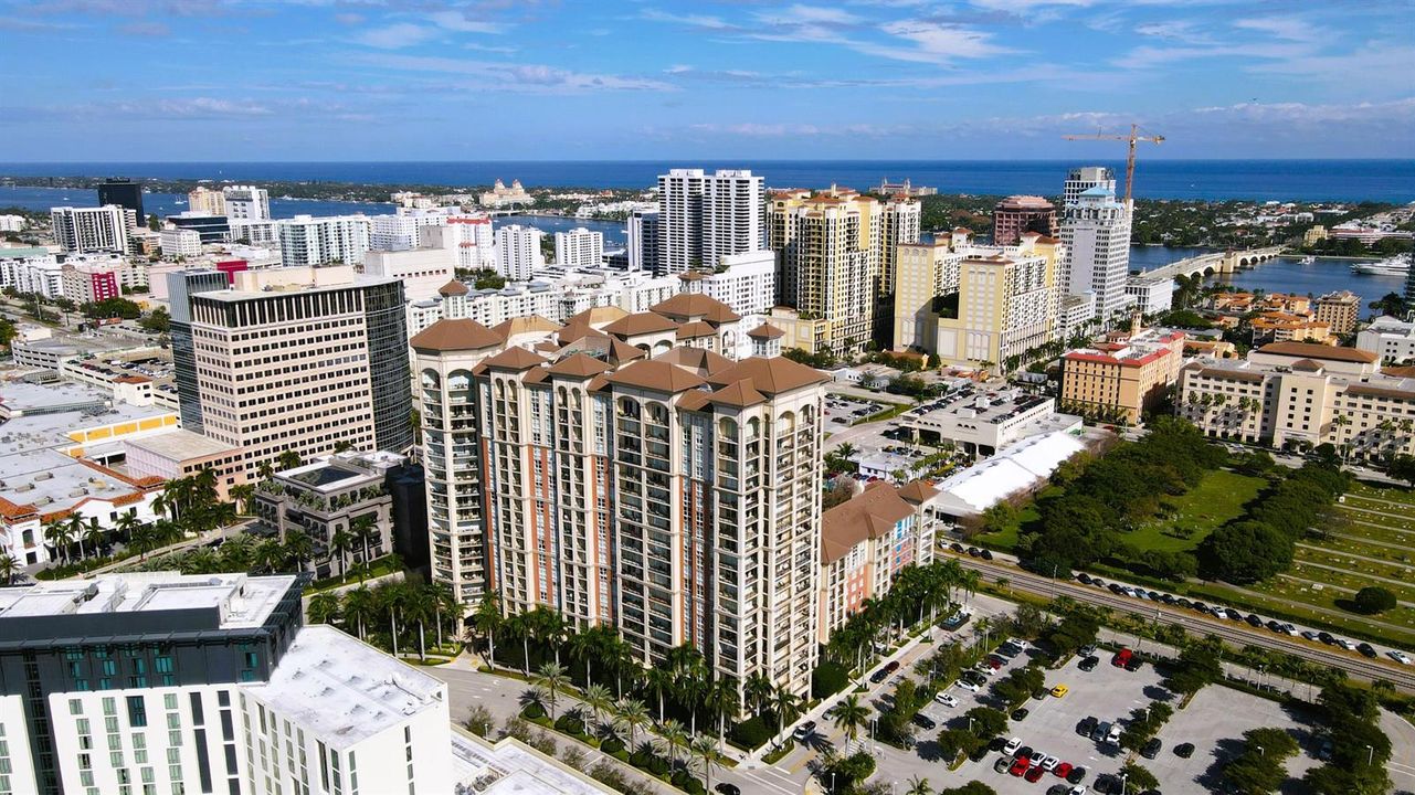 Aerial View of Building