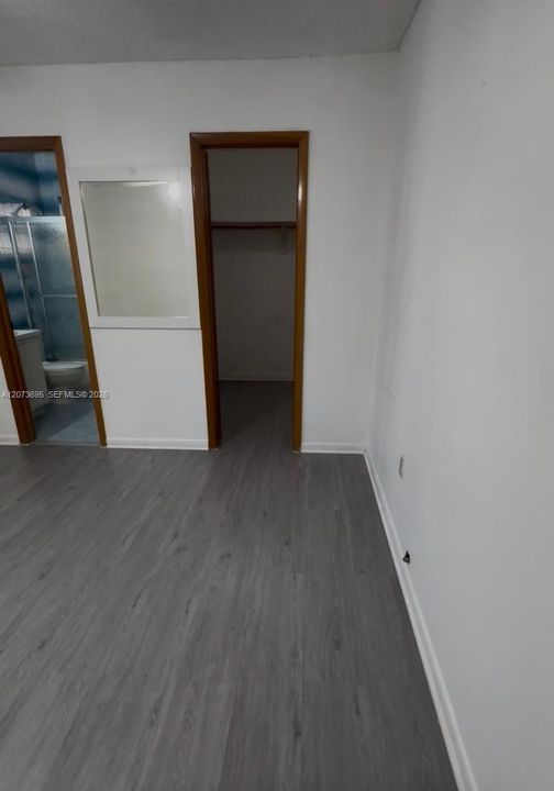 bathroom and closet