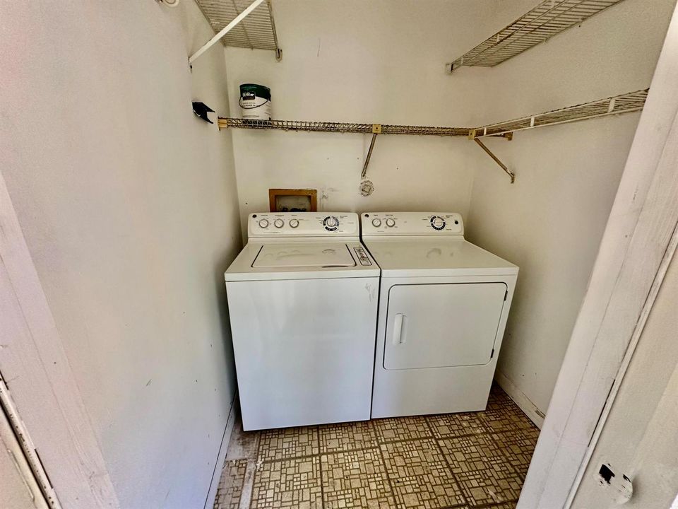 Washer/Dryer Room on Patio