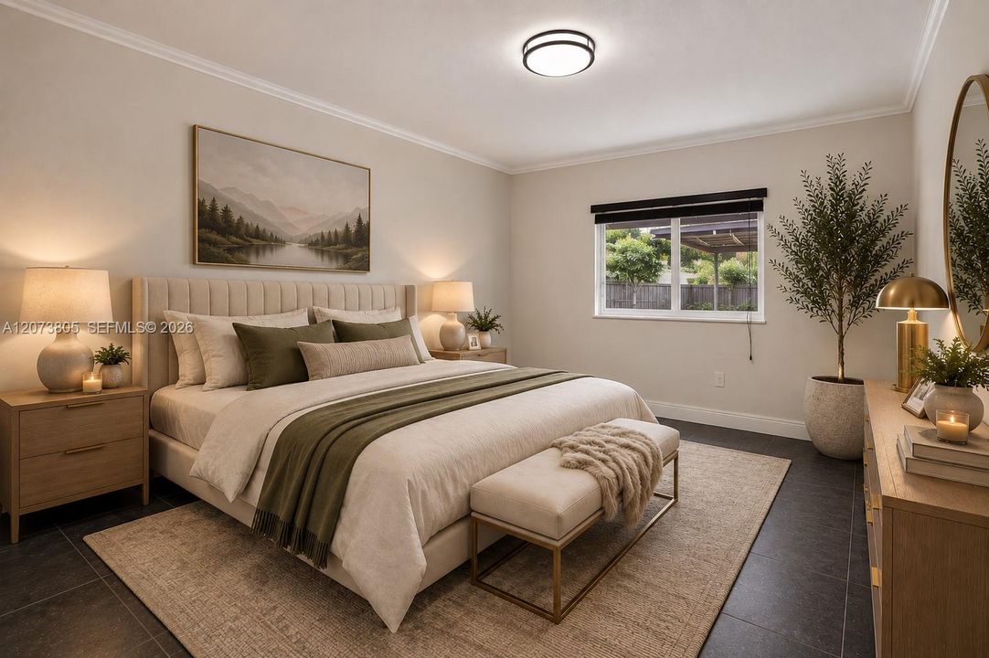 Ai staged image of 4th bedroom