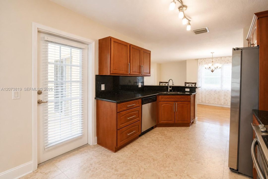 Door leads to balcony shared with access to the living room