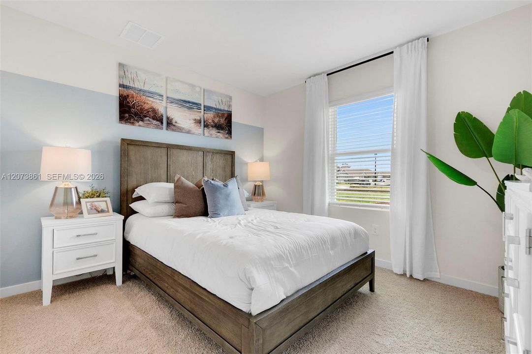 Furnished photos are of the model home for illustration only. Laminate floor