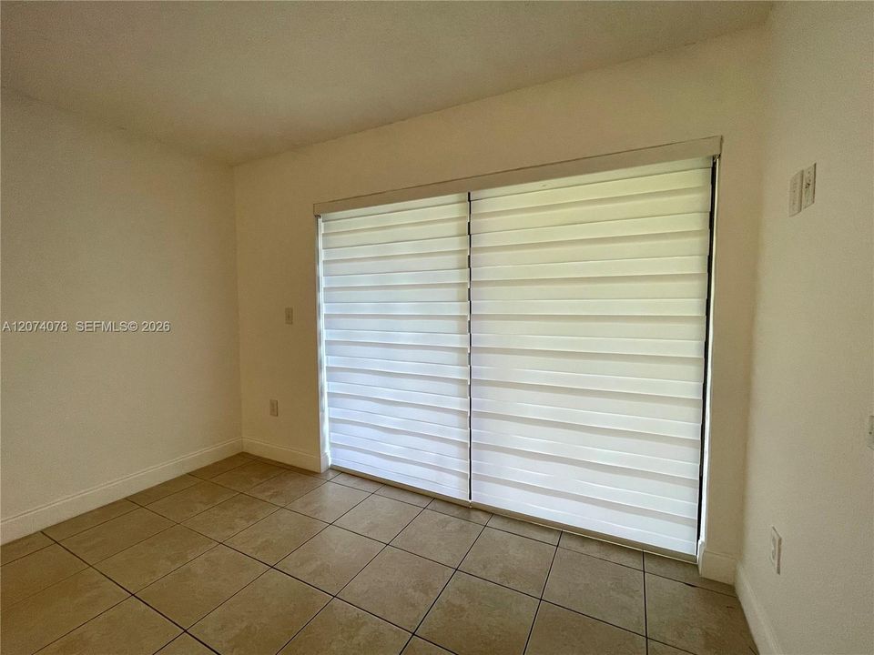Zebra blinds throughout Condo.
