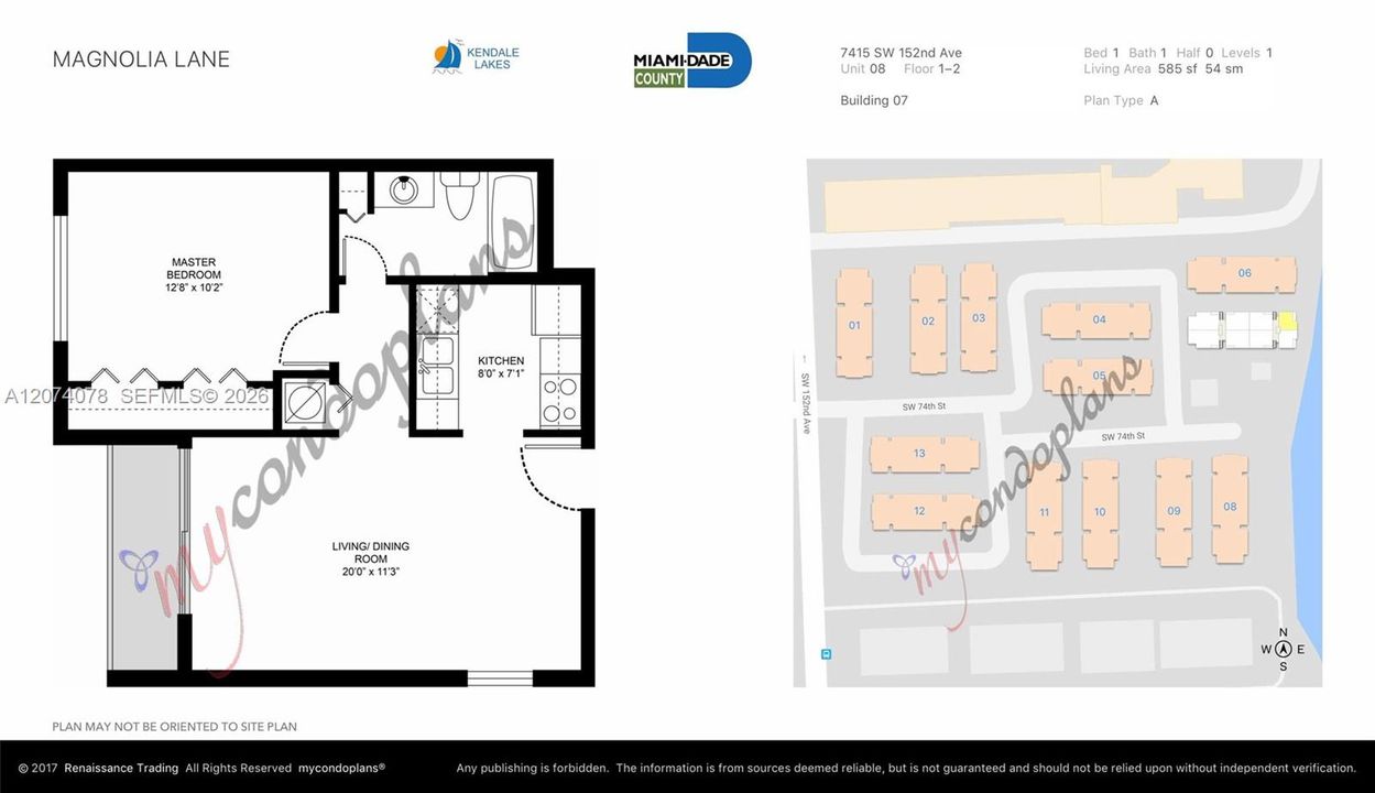 For Rent: $1,750 (1 beds, 1 baths, 583 Square Feet)