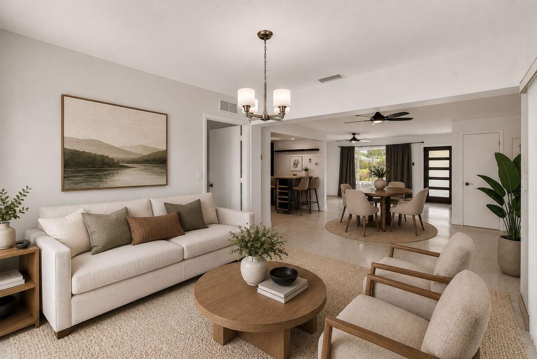 Living Area Staged