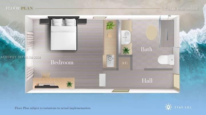 For Sale: $288,000 (1 beds, 1 baths, 366 Square Feet)