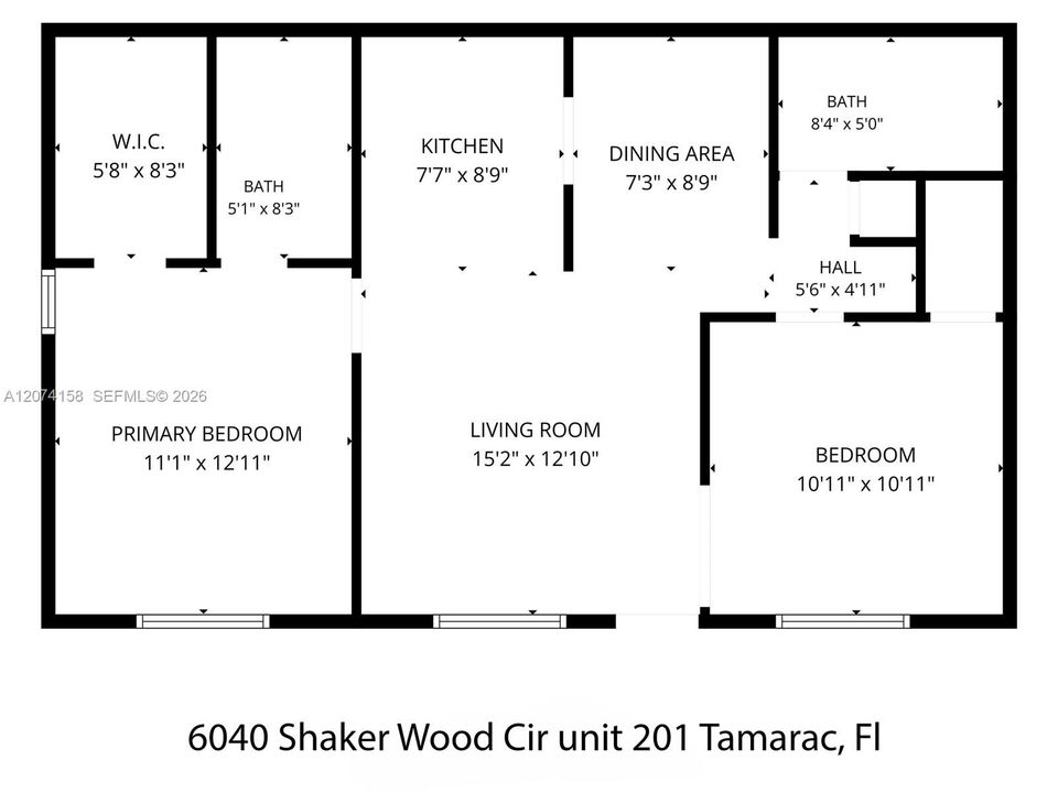 For Sale: $135,000 (2 beds, 2 baths, 770 Square Feet)