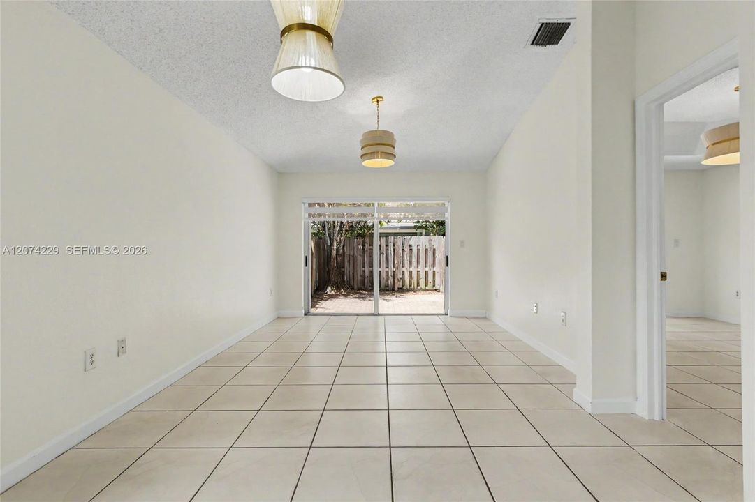 Dining and living room