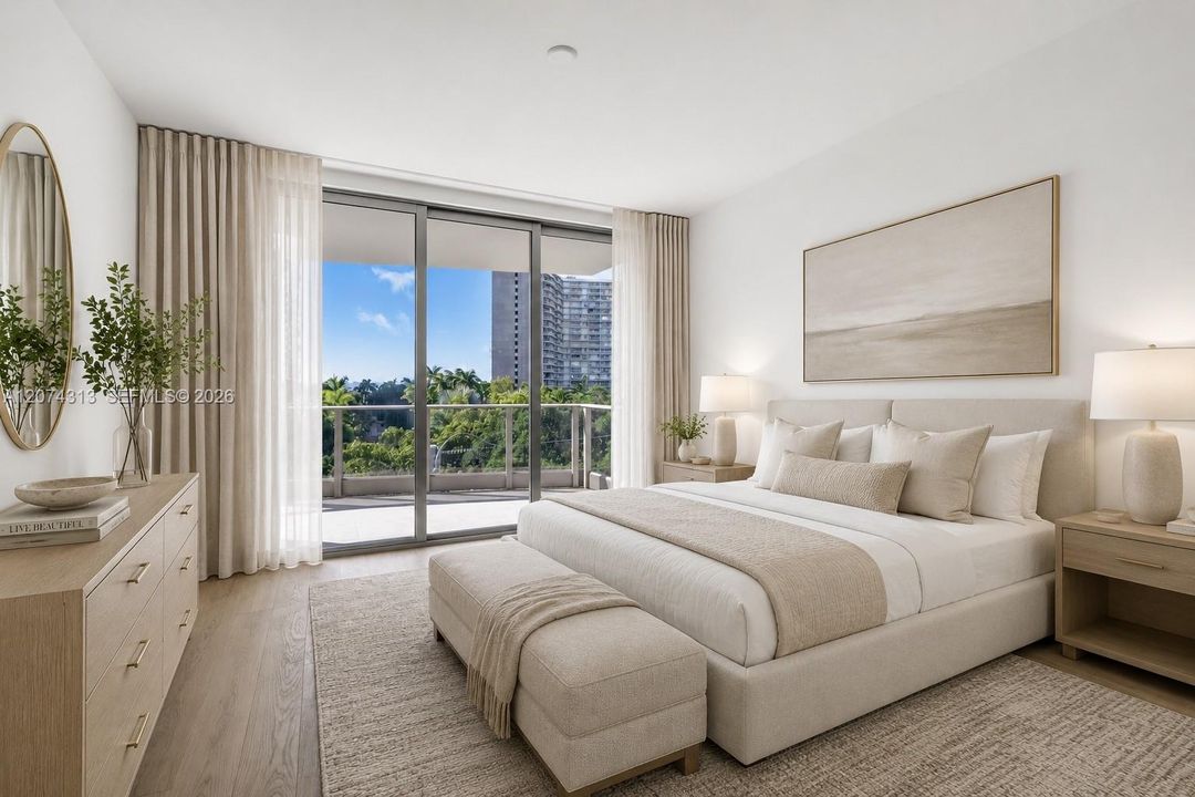 Virtual Staged Master Bedroom