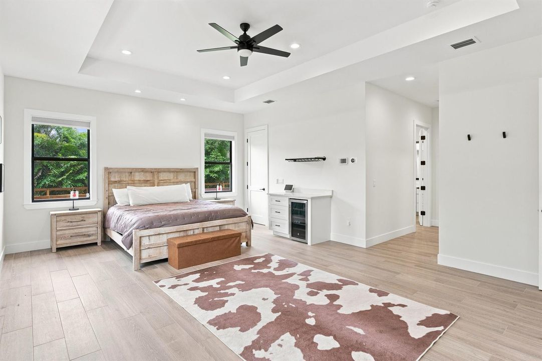 Master Bedroom with Mini Bar