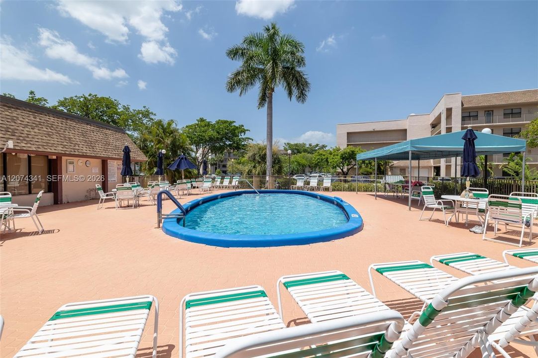 Pool directly across subject property.